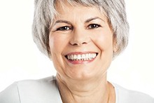 Older woman smiling