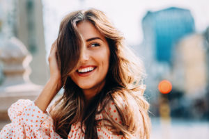 smiling happy dental visit 