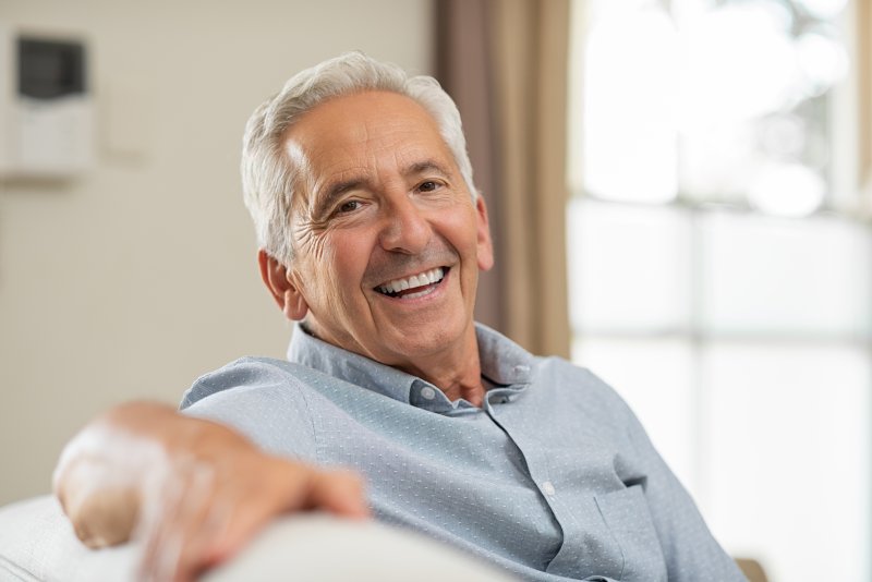 senior adult smiling