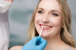 woman getting veneers